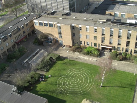 University of Bedfordshire sand labyrinth