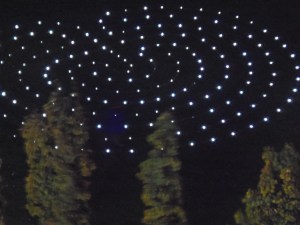 On the evening of Thursday 10th October we lit the labyrinth with LED tea lights