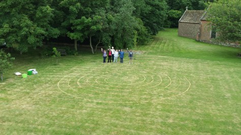 labyrinth people waving June 25th 2015