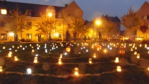 Candlelit Pumpkin Labyrinth, Orchard Park Cambridge